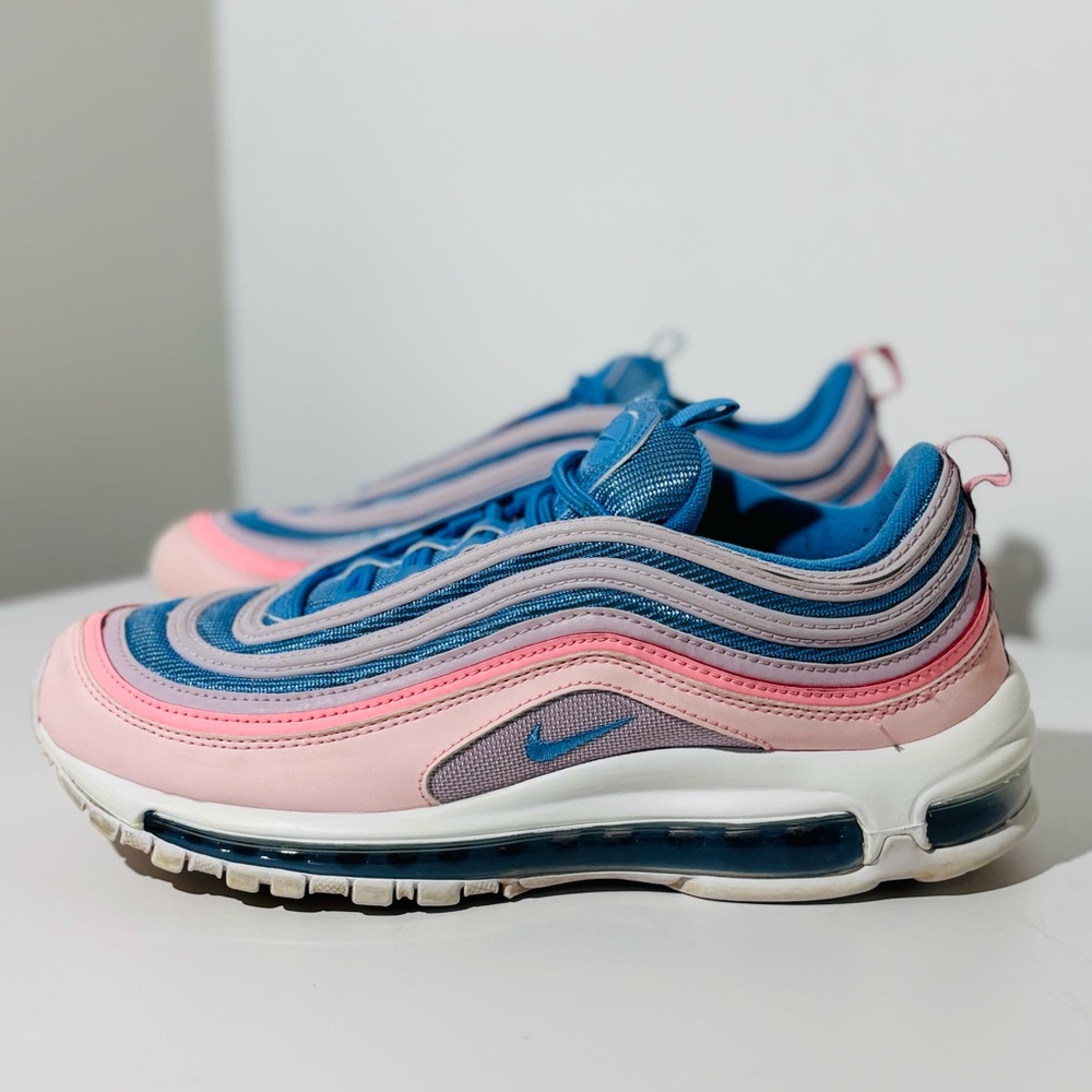 Women’s Nike Air Max 97 'Angela’ White Pink Blue DJ3180-991 | Size 9